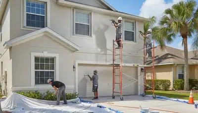 Professional exterior house painting in Kissimmee, FL enhancing curb appeal with weatherproof finishes