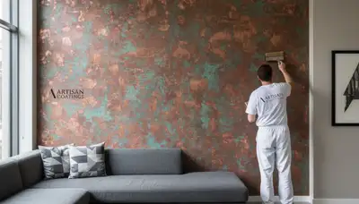 Professional faux painting and decorative wall finishes in Kissimmee, FL home interior