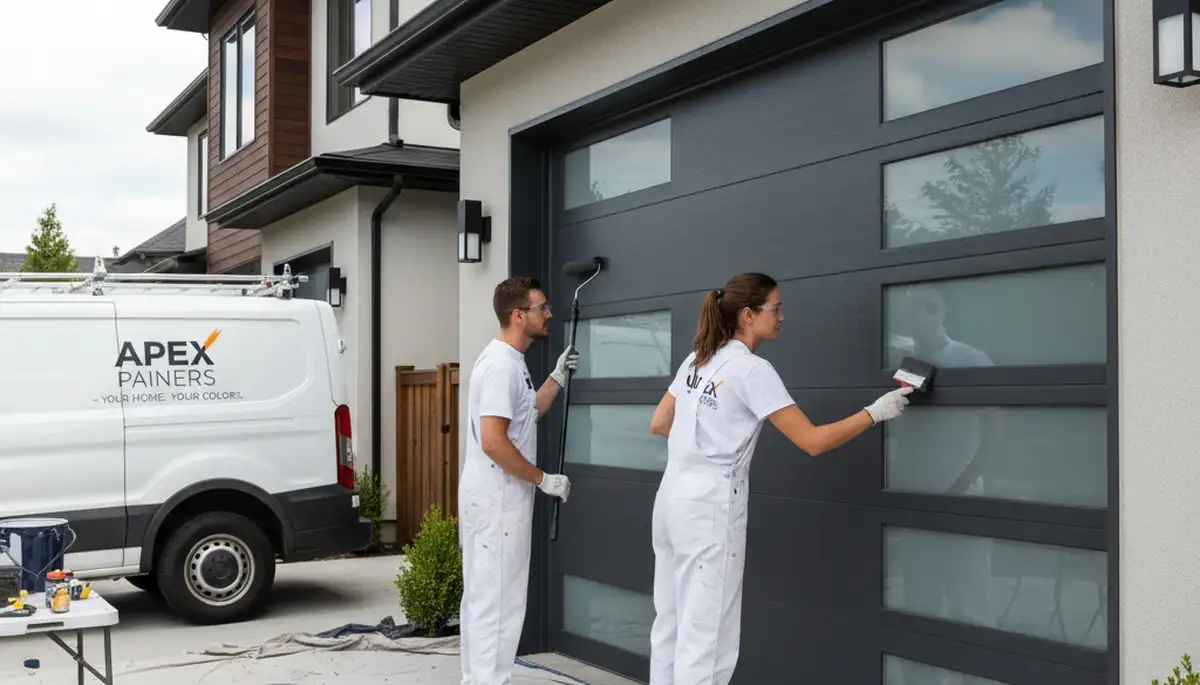 Professional garage door painting in Kissimmee FL enhancing home curb appeal with durable finishes