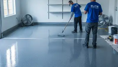 Professional epoxy garage floor coating in Kissimmee FL for durable, moisture-resistant finish