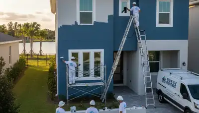 House painting services in Kissimmee, FL for residential homes by Painting Kissimmee FL