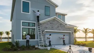 Professional house painters in Kissimmee FL providing expert residential exterior painting services