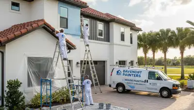 Professional house painting service in Kissimmee, FL for residential exterior and interior homes