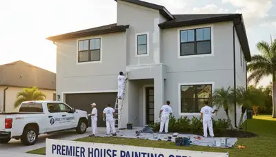 Professional house painters in Kissimmee FL enhancing home exterior with expert painting services