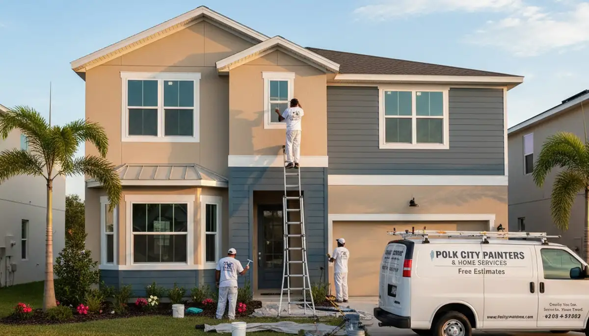 Professional house painters in Kissimmee FL providing expert residential exterior painting services