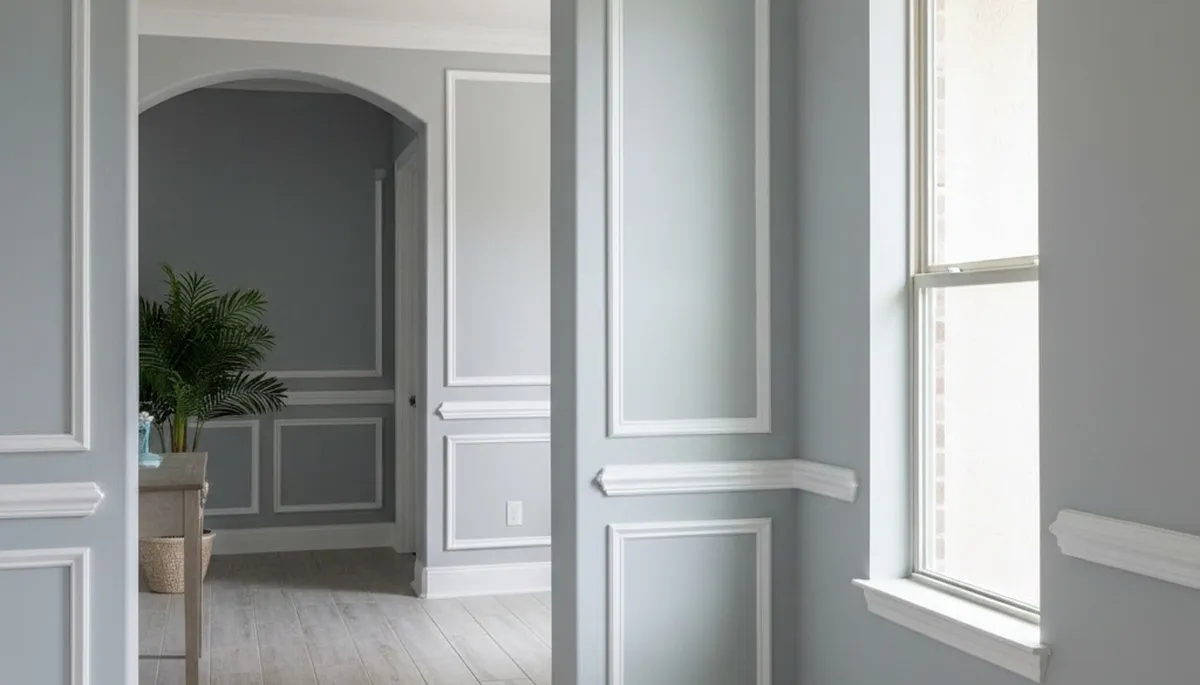 Professional interior trim painting with crisp lines and detailed finish in Kissimmee, FL home