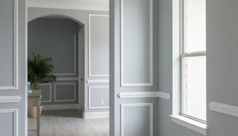 Professional interior trim painting with crisp lines and detailed finish in Kissimmee, FL home