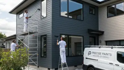 Professional siding painting on a Kissimmee, FL home by expert exterior house painters