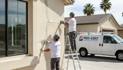 Professional stucco repair on a Kissimmee FL home restoring smooth walls and exterior durability
