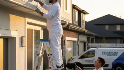 Professional trim and fascia house painting in Kissimmee, FL by expert local painters